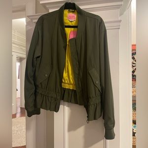 Kate spade olive military green jacket never worn with tags